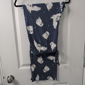 Harry Potter Hogwartz Wizard XL Buttery soft Owl Print Pajama Pants